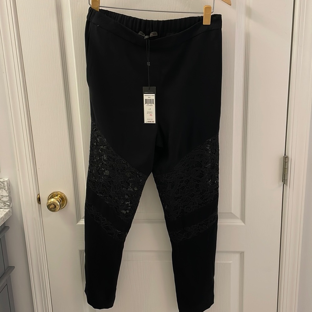 BCBG a lack lace insert pants